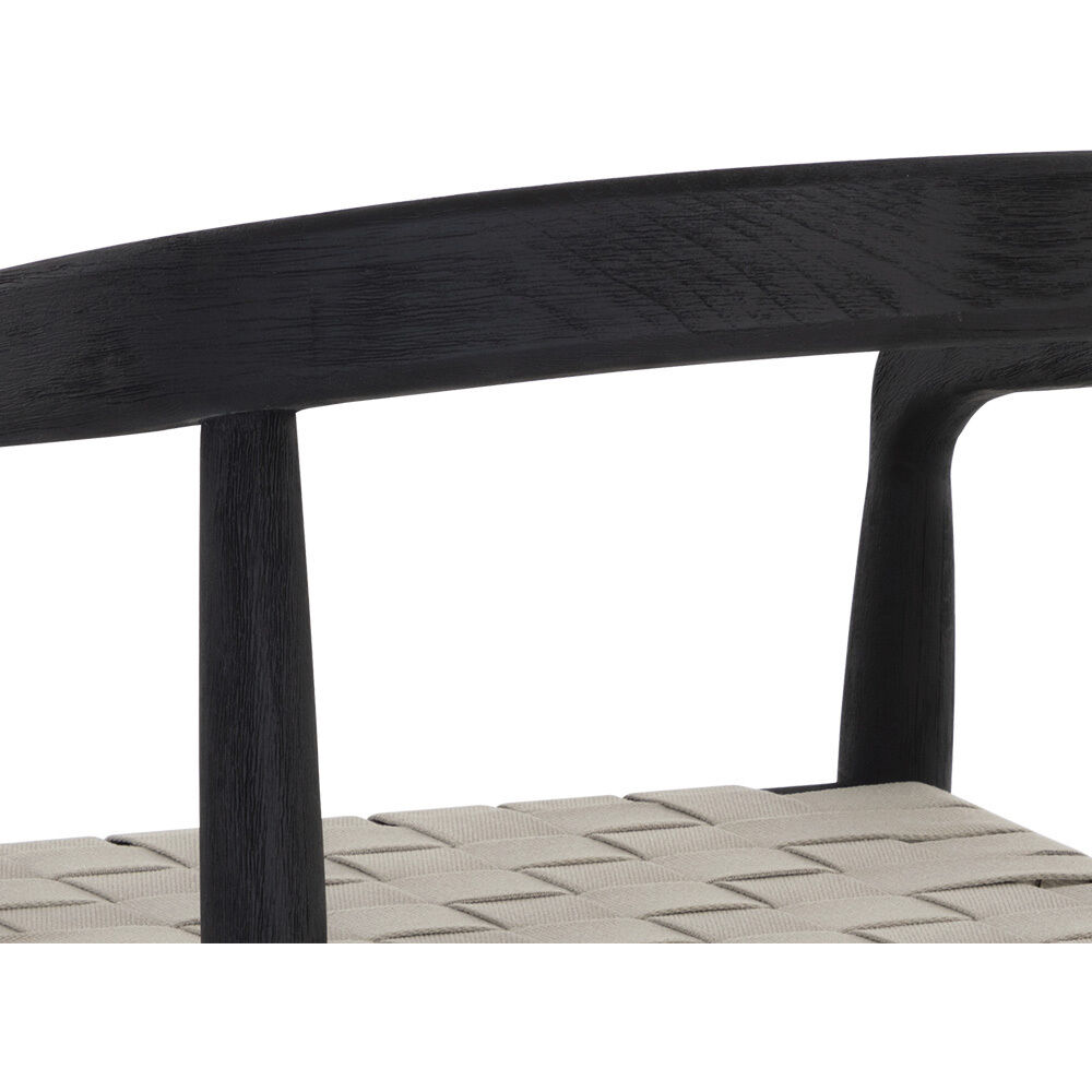 Cayman Charcoal Outdoor Dining Armchair